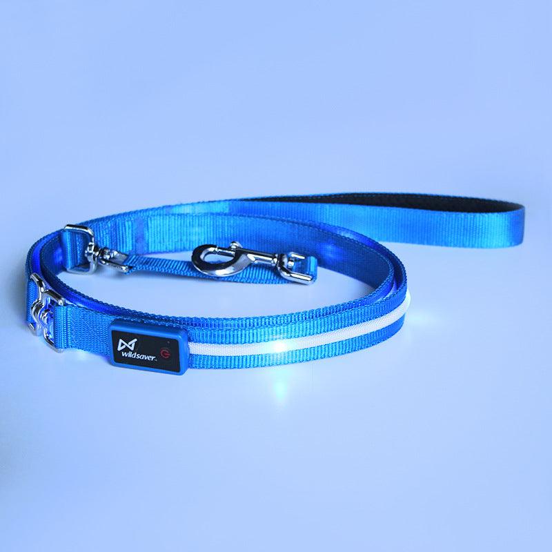 Luminous Glow-In-The-Dark Usb Charging Pet Leash